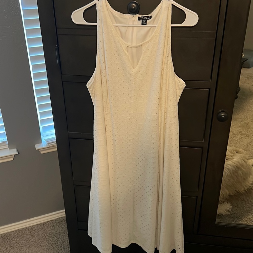 White printed dress